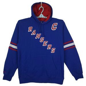 New York Rangers Mitchell & Ness NHL Large Hoodie Cut & Sew Logo Messier #11 New